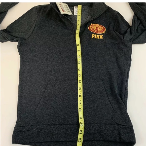 NEW PINK Victorias Secret Pullover Half Zip XS - Picture 3 of 6